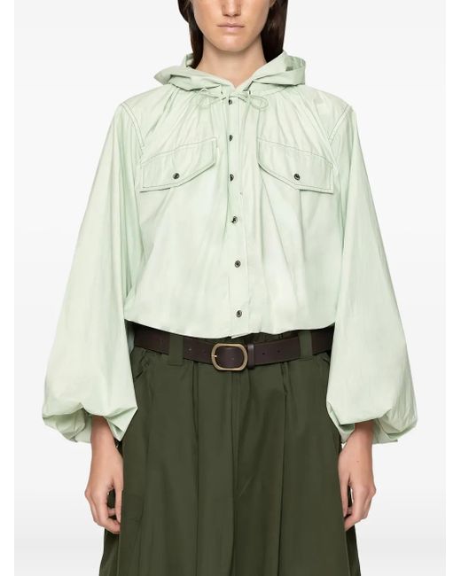 Sea Green Sullivan Hoodie mit Ballonärmeln