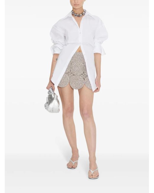 Simon Miller Natural Beep Beep Mini Skirt