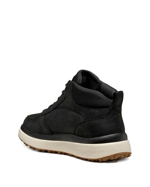 Geox Black Granito + Grip Lace-Up Fastening Boots for men