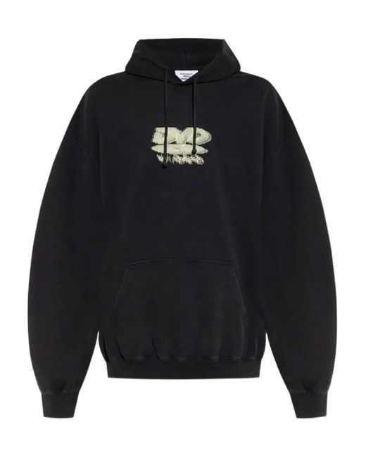 Vetements Katoenen Hoodie Met Grafische Print in het Blue