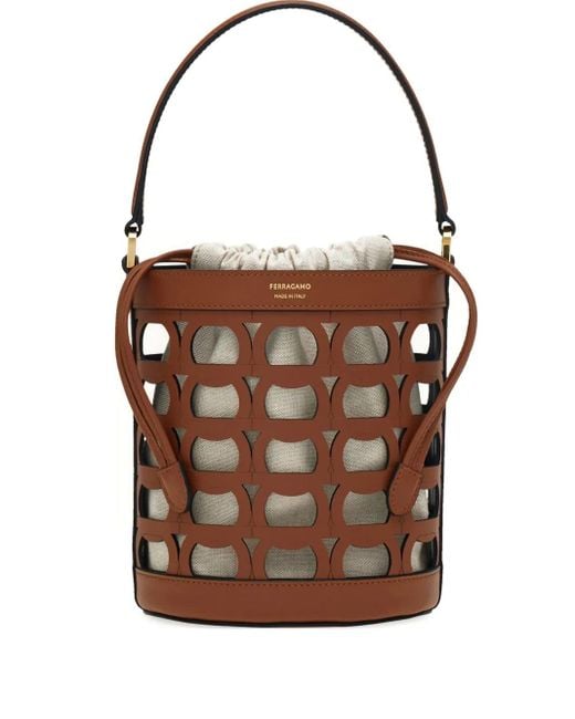 Borsa A Secchiello Xs di Ferragamo in Brown
