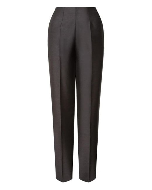 Alberta Ferretti Black Hose Mit Bügelfalten