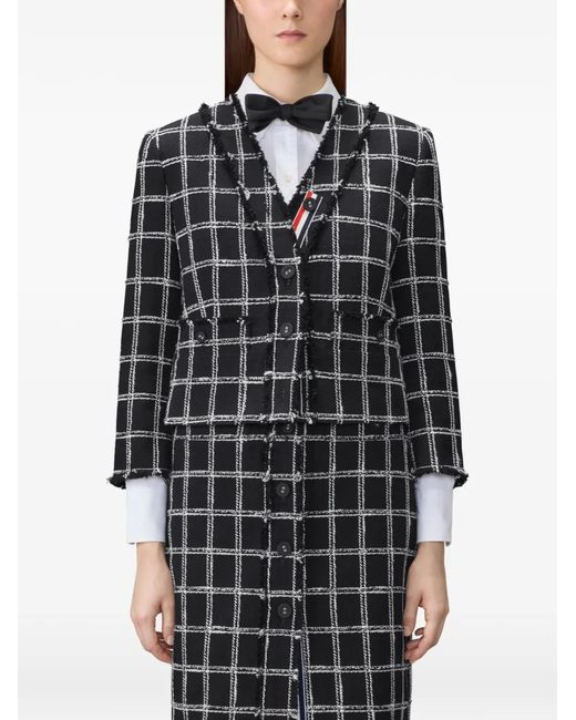 Thom Browne Black Patterned Blazer