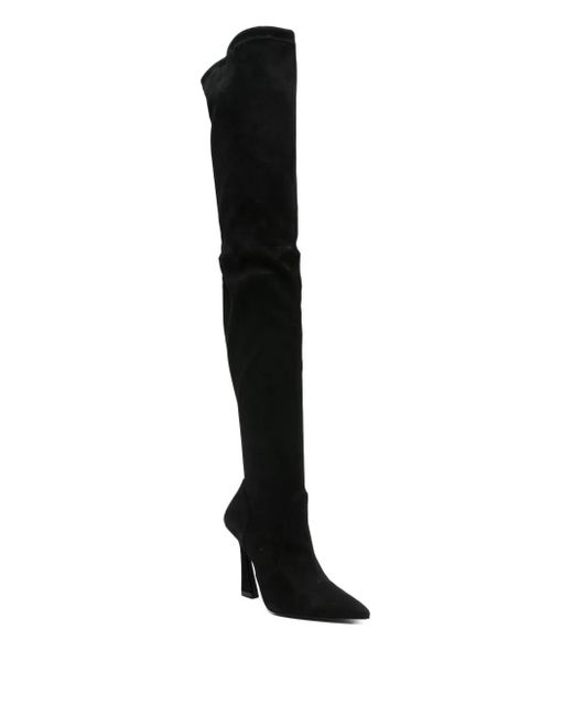Stuart Weitzman Black "Ultravinnie" Boot 100