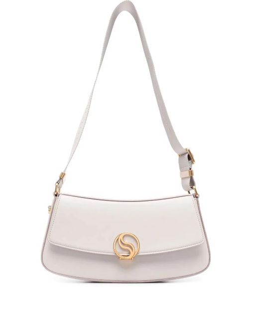 Stella McCartney White S-Wave Shoulder Bag