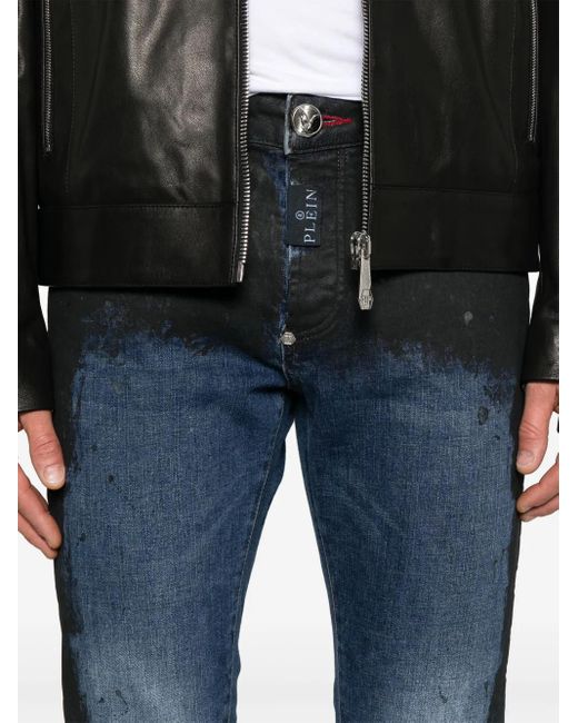 メンズ Philipp Plein ストレートジーンズ Blue