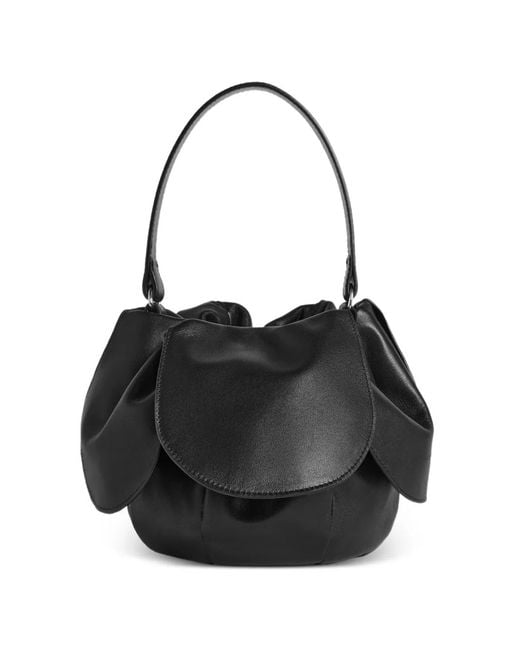 Simone Rocha Black Flower-Petal Shoulder Bag