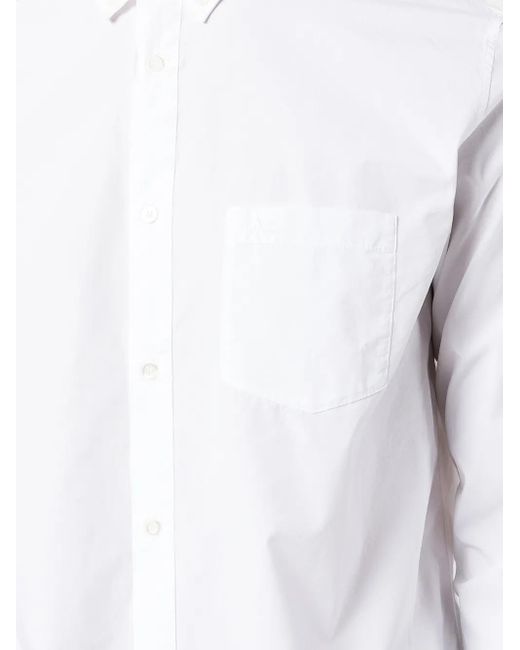 A.P.C. Overhemd Met Knopen in het White voor heren