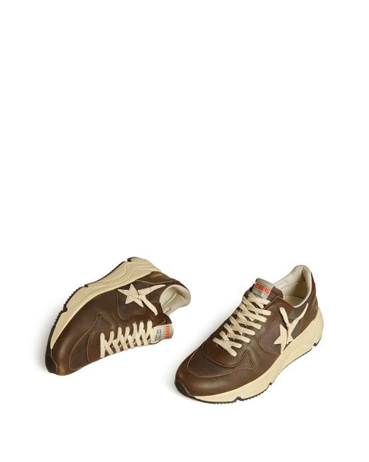 Golden Goose Deluxe Brand Brown Running Sole Sneakers for men