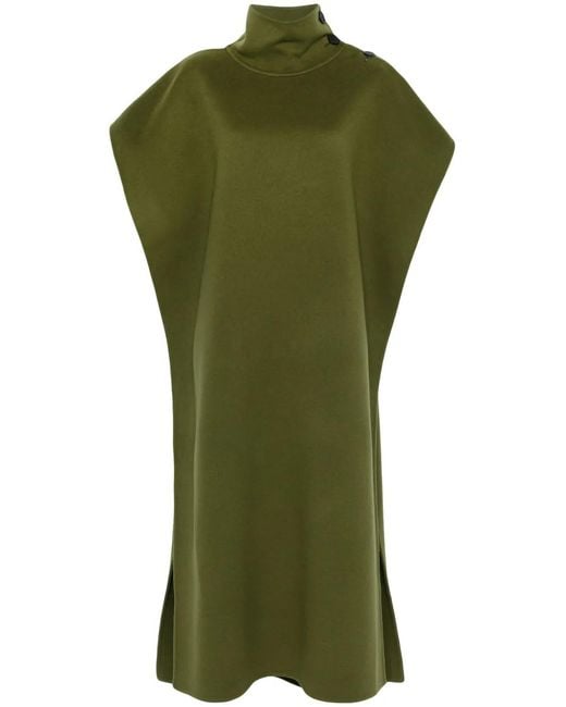 Fabiana Filippi Green Sleeveless Coat