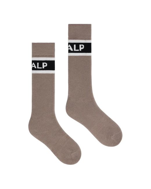 Fusalp White Piste Pro Logo-Jacquard Socks