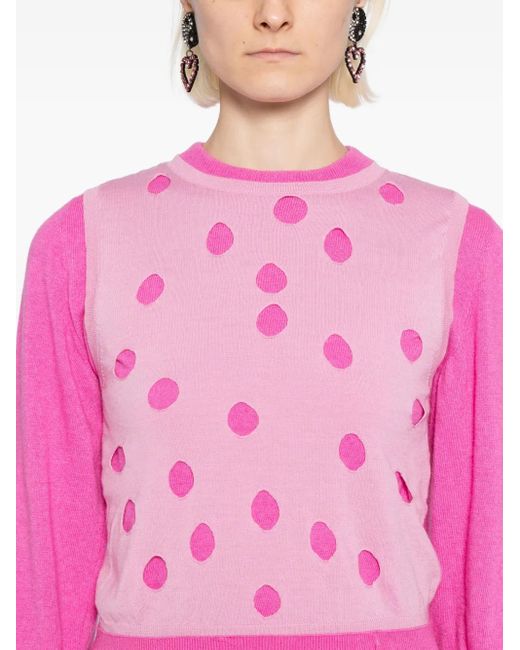 Moschino Pink Layered Jumper