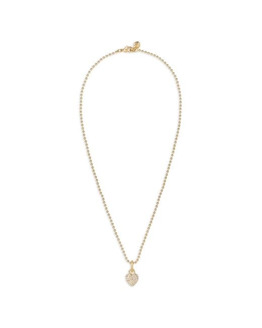 Roxanne Assoulin White Itsy Bitsy Puffy-Heart Necklace