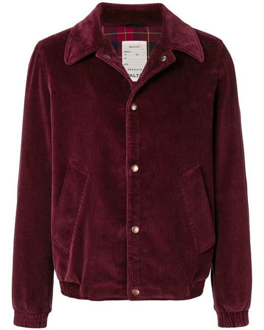 Palt Lightweight Corduroy Jacket in Red for Men Lyst Canada