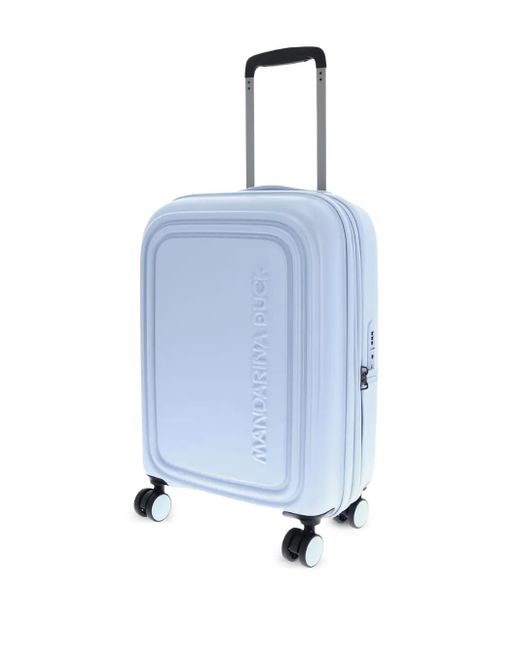 Mandarina Duck Blue Logoduck Embossed Suitcases