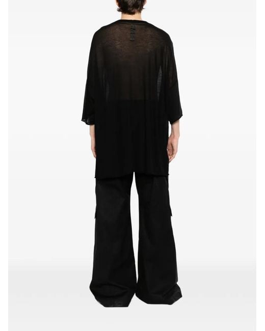 Rick Owens Black Tommy T-Shirt for men
