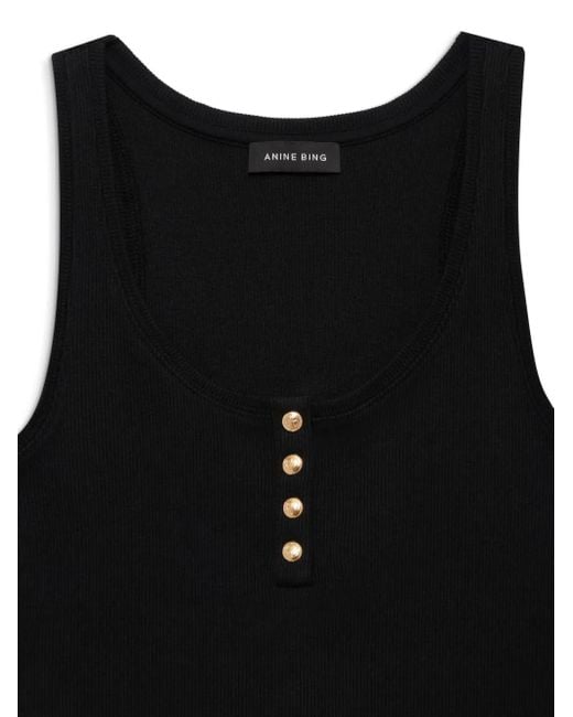 Anine Bing Alessia タンクトップ Black