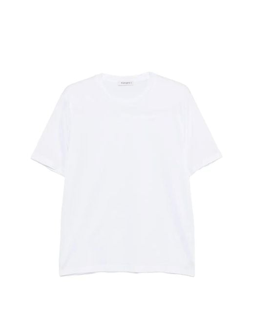 Kangra White Crew-Neck T-Shirt for men