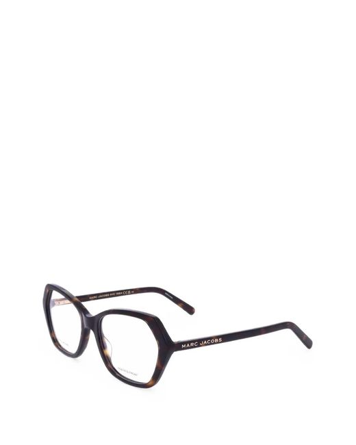 Marc Jacobs White Geometric-Frame Glasses