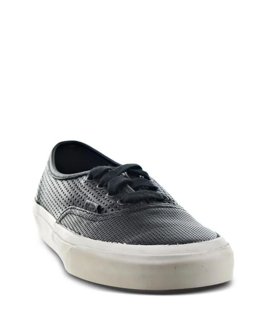 Vans Black Authentic Dx Square Leather Sneakers for men