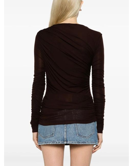 Agolde Brown Tania Twist Tee