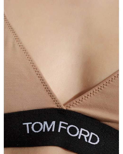 Tom Ford Natural Soutien-Gorge À Bande Logo