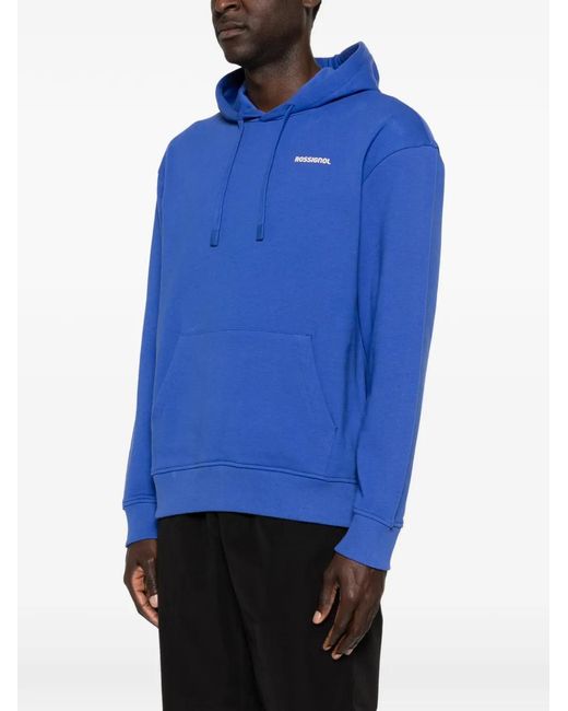 Rossignol Blue Logo-Print Hoodie for men