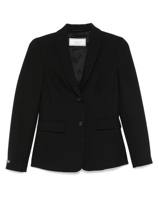 Peserico Black Double-Face Blazer