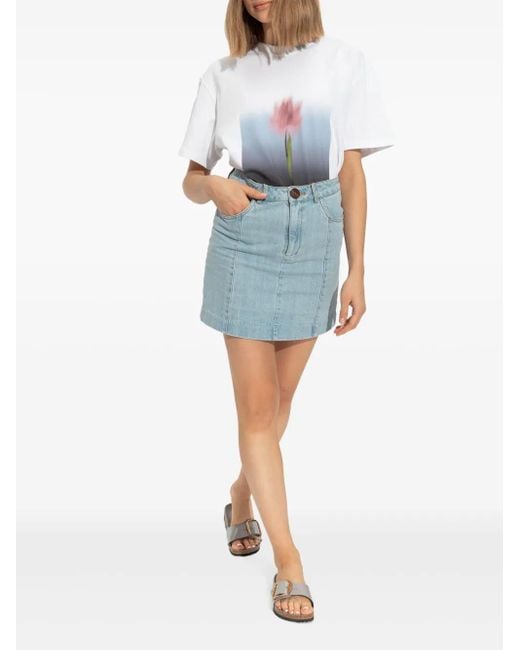 Birkenstock White Madrid Big Buckle, Natural Lea Shoes