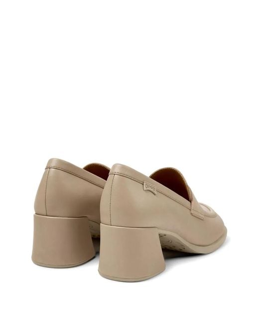 Camper Natural Kora Block-Heel Loafers