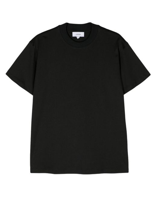T-shirt en coton à col rond Lardini pour homme en coloris Black