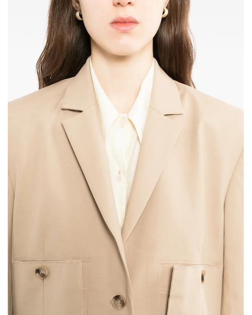 Litkovskaya Natural Curved-Hem Jacket