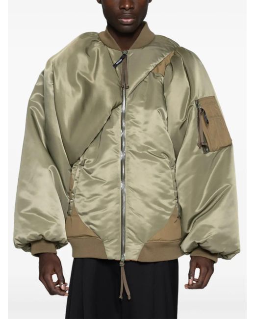 Chaqueta con acabado satinado Yoshio Kubo de hombre de color Natural