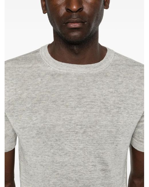 Barba Napoli White Short-Sleeve Crew-Neck T-Shirt for men