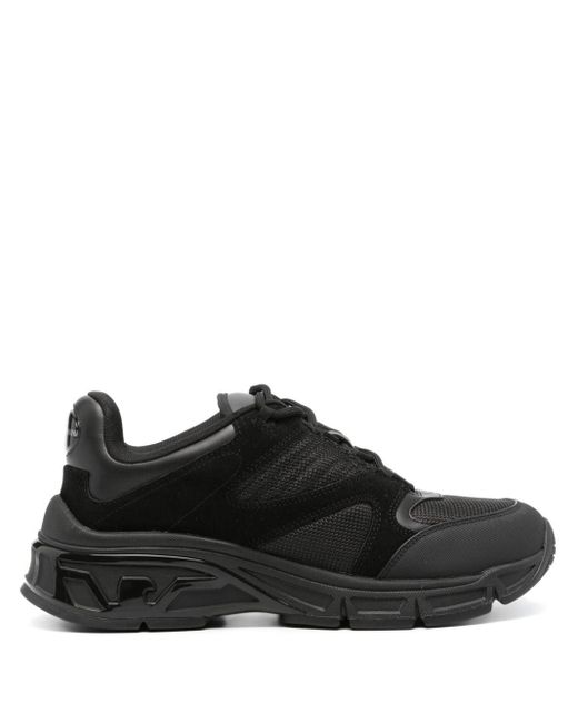 Emporio Armani Black Lace-up Chunky Sneakers for men