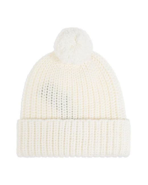 DSquared² White Pom Pom Hat