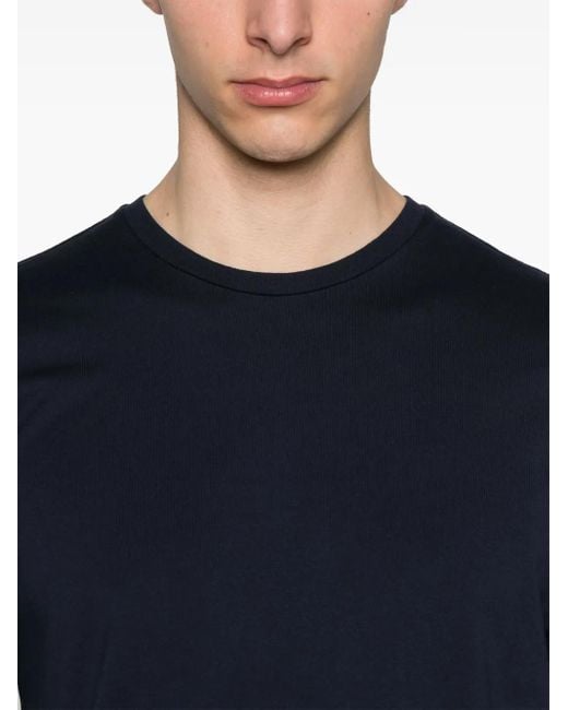 Roberto Collina Blue Cotton T-Shirt for men