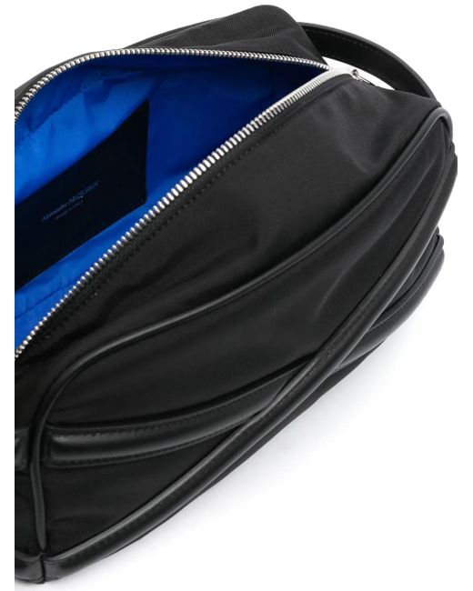 Alexander McQueen Black Leather Beauty-Case for men