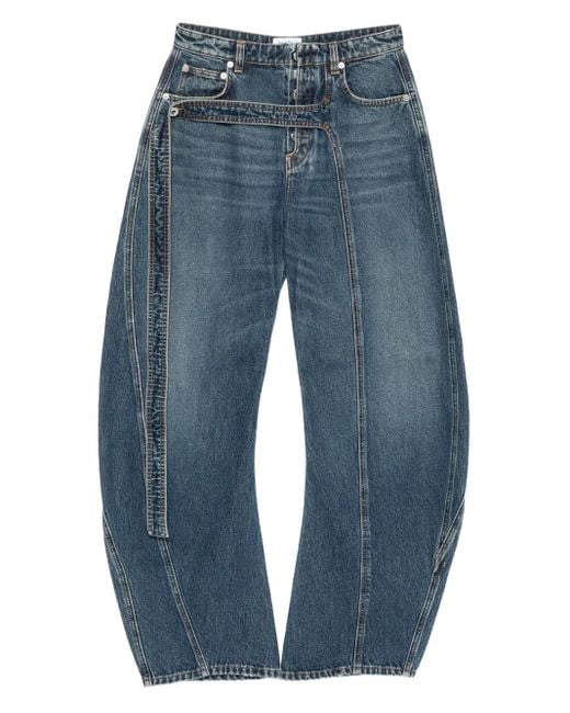 Jean Paul Gaultier Blue Jeans mit Kontrasteinsätzen