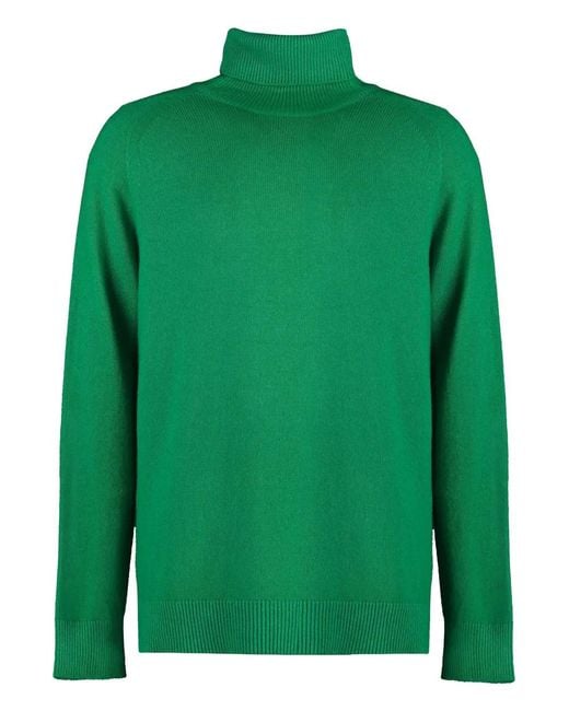 Malo Green Roll-Neck Sweater for men
