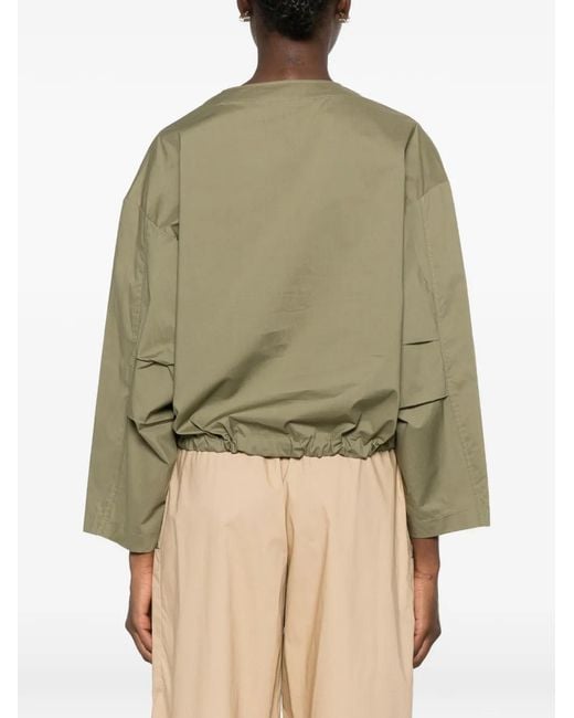 Carla G Green Soti Drawstring-Hem Flap-Pocket Shirt