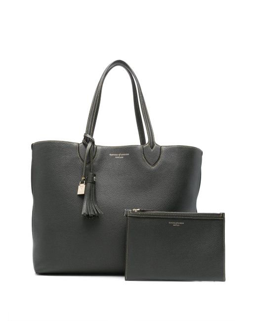 Aspinal Black Hudson Tote Tote Bag