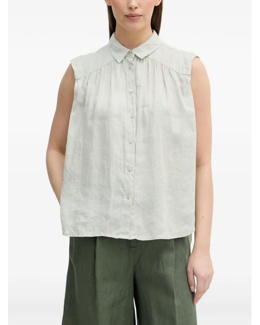 Benetton Gesmockte Blouse in het Gray