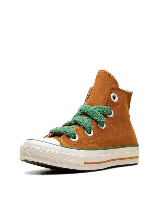 Converse Brown X Wonka Chuck 70 High-Top Sneakers