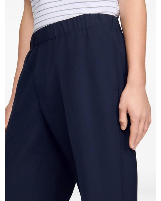 Sandro Blue Wide-Leg Trousers for men