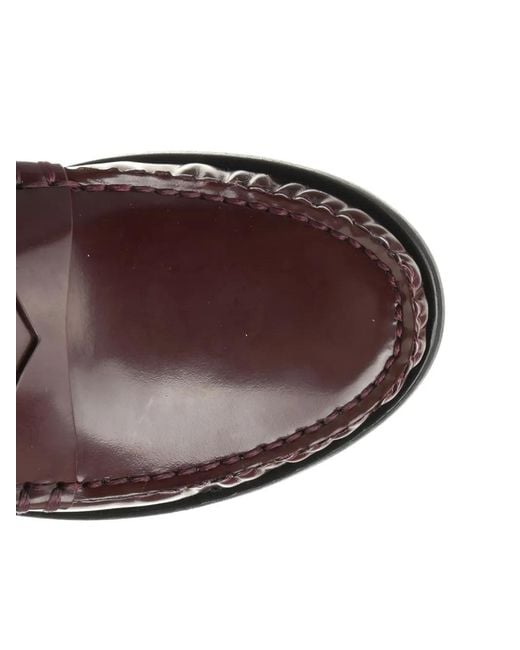 Stuart Weitzman Brown Lottie Leather Loafers
