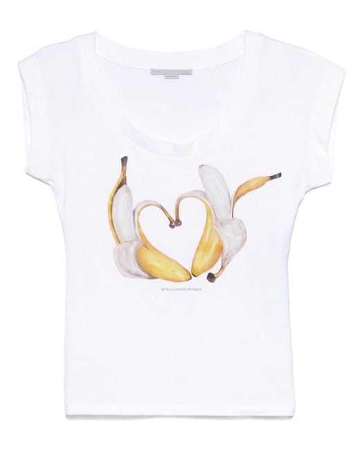 Stella McCartney White Banana T-Shirt