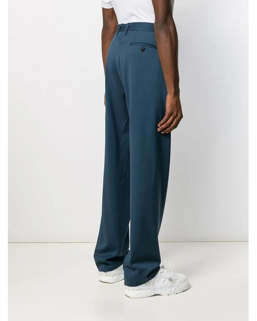 Off-White c/o Virgil Abloh Blue Oversized Suit Trousers for men