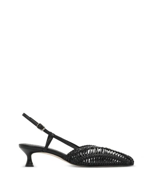 Lottusse Black Gewebte Edit Slingback-Pumps