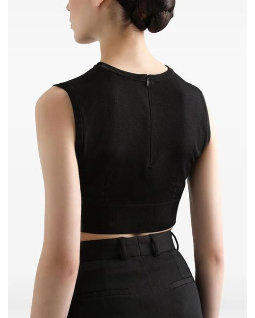 Dolce & Gabbana Black Dna Crop Top